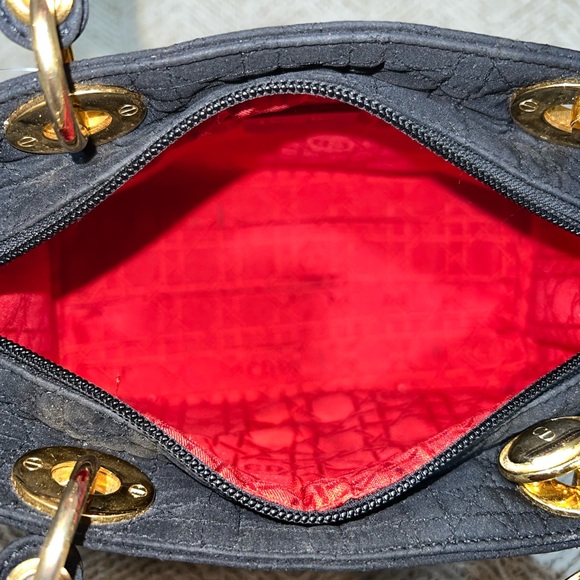 ✅Lady Dior Cannage Quilted Nylon Handbag✅ - Picture 12 of 17